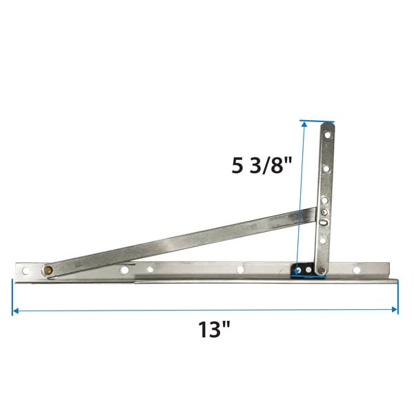 100 Series Casement Window Corrosion Resistant Egress Hinge Kit