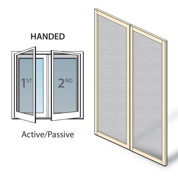 Canvas 200 Series & A-Series Double Hinged Insect Screen