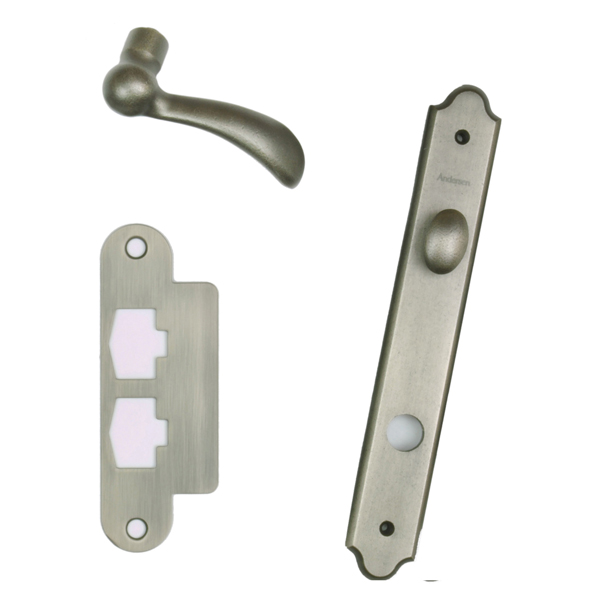 Encino Interior Trim Set in Distressed Nickel