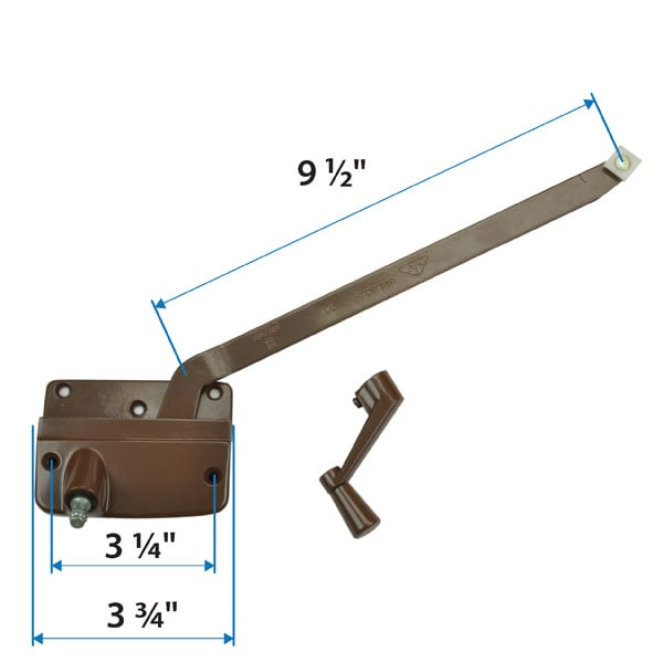 Wood Casement Window Straight Arm Operator