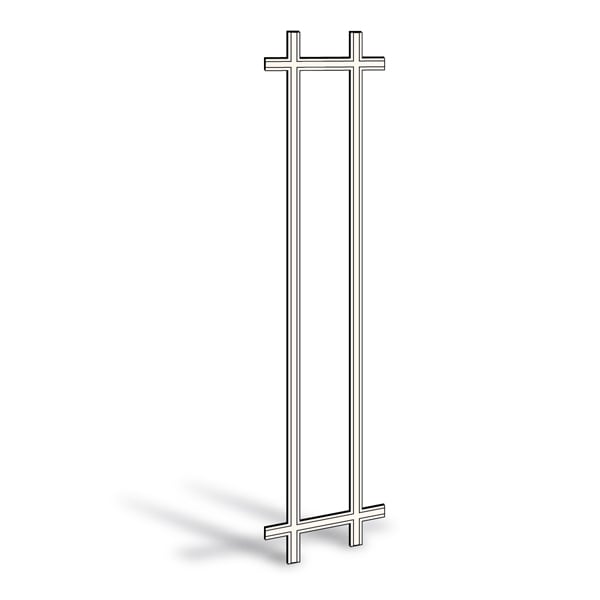 400 Series Hinged Patio Door Removable Interior Grille