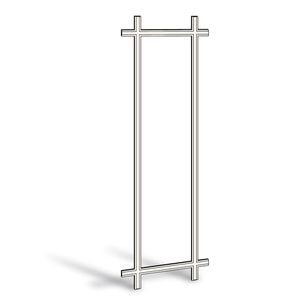 400 Series Hinged Patio Door Removable Interior Grille