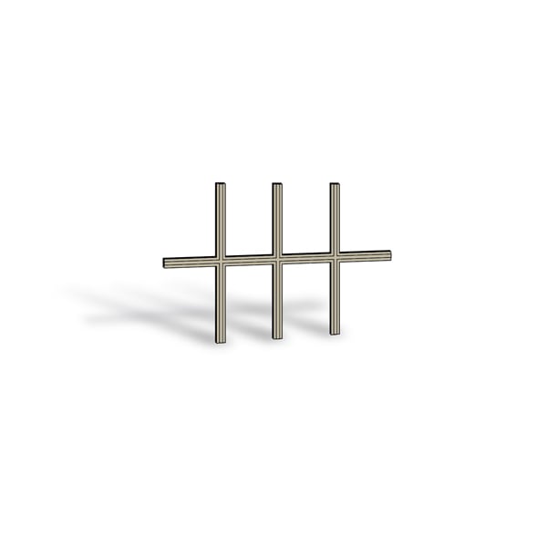 400 Series Double-Hung Window Removable Interior Grille