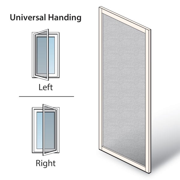 White 200 Series & A-Series Hinged Patio Door Hinged Insect Screen