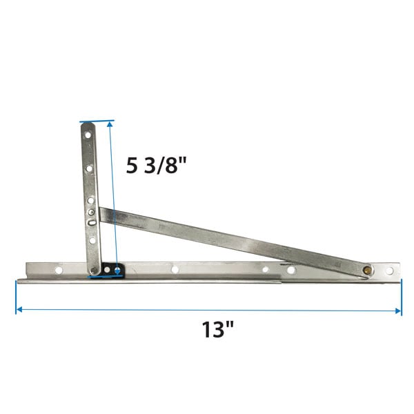 100 Series Casement Window Corrosion Resistant Egress Hinge Kit