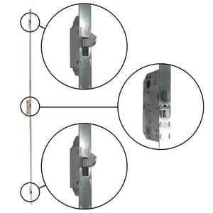 A-Series Hinged Door Active Panel 3-Point Lock Mechanism