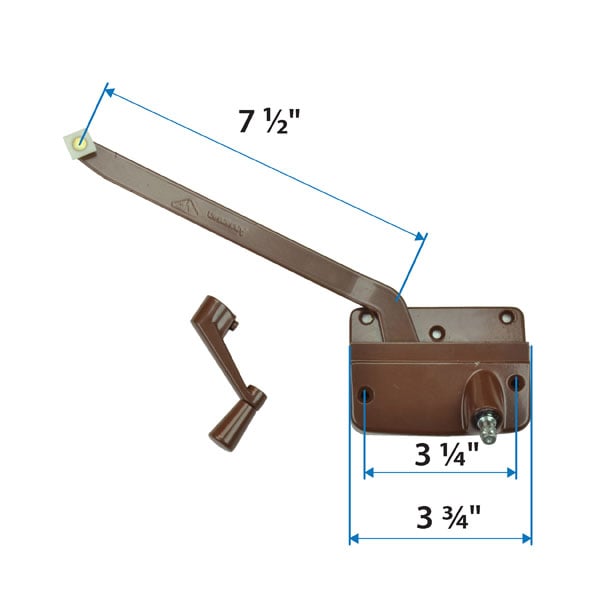 Wood Casement Window Straight Arm Operator